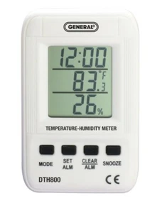 General Tools DTH800: Temperature-Humidity Monitor with Clock - Picture 1 of 1