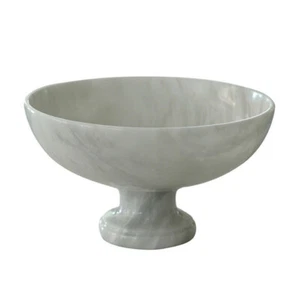 Coppa Vase Centrotavola Marmo Bianco weißer Marmor italienisches klassisches Design D.20cm - Bild 1 von 2