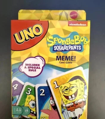 SpongeBob UNO game cards brand new - Image 1 of 2