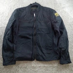 Denim & Supply Ralph Lauren Jacket Mens XL Black Moto Bomber Style Full Zip - Picture 1 of 9
