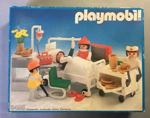 RARO DE COLECCIÓN FAMOBIL PLAYMOBIL - HABITACIÓN DE HOSPITAL 3495, 1990, FAMOSA, SIN USAR, ESPAÑA. - Imagen 1 de 6