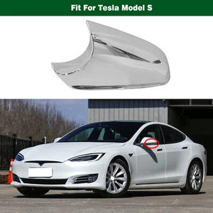 Rearview Chrome Cap 21483005 Left Mirror Molding Trim For Tesla Model S - Picture 1 of 9