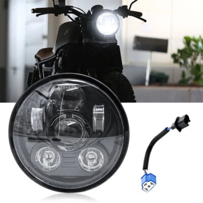 5.75 Inch LED Headlight Motorcycle Headlamp Hi/Low Beam Projector for Harley - Image 1 of 4