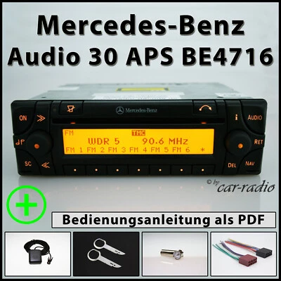 Original Mercedes Audio 30 APS BE4716 Navigationssystem Becker Radio APS 30 Set - Bild 1 von 4