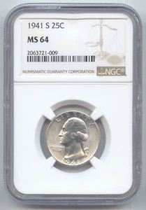 Cuarto de baño 1941-S, NGC MS-64 - Imagen 1 de 2