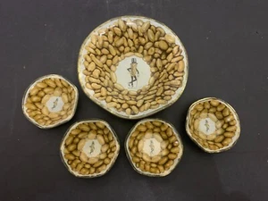 Vintage Planters Peanuts Tin Nut Bowls Set of 5 - Picture 1 of 3