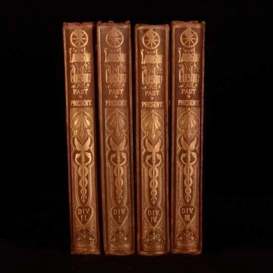 c1870 4Vols Thomas Baines Lancashire and Cheshire Past and Present Illustrated - Image 1 of 4