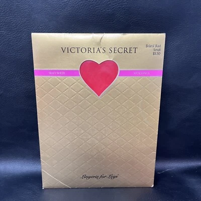VICTORIA'S SECRET Bristol Rojo SEDOSO TRANSPARENTE PANTIMEDIAS TALLA PEQUEÑA Foto 1 de 3