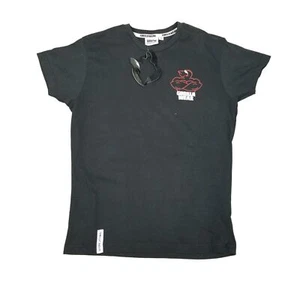 Women's Gorilla Wear Short Sleeve Black T-Shirt Fitness Gym Lifting Size Small - Picture 1 of 8