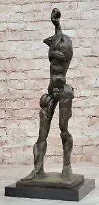 FINEST SALVADOR DALÌ SCULTURA MUSEO QUALITÀ BRONZO METALLO ASTRATTO CUBISTA - Foto 1 di 10