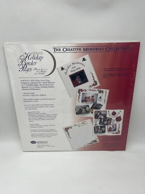 Creative Memories 12x12 HOLIDAY BORDER Scrapbook Pages 5 Sheets RCM-HB Old Style
