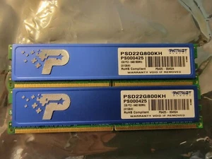 Patriot PSD22G800KH DDR2 PC2-6400 2GB Kit (2 * 1GB) - Picture 1 of 1