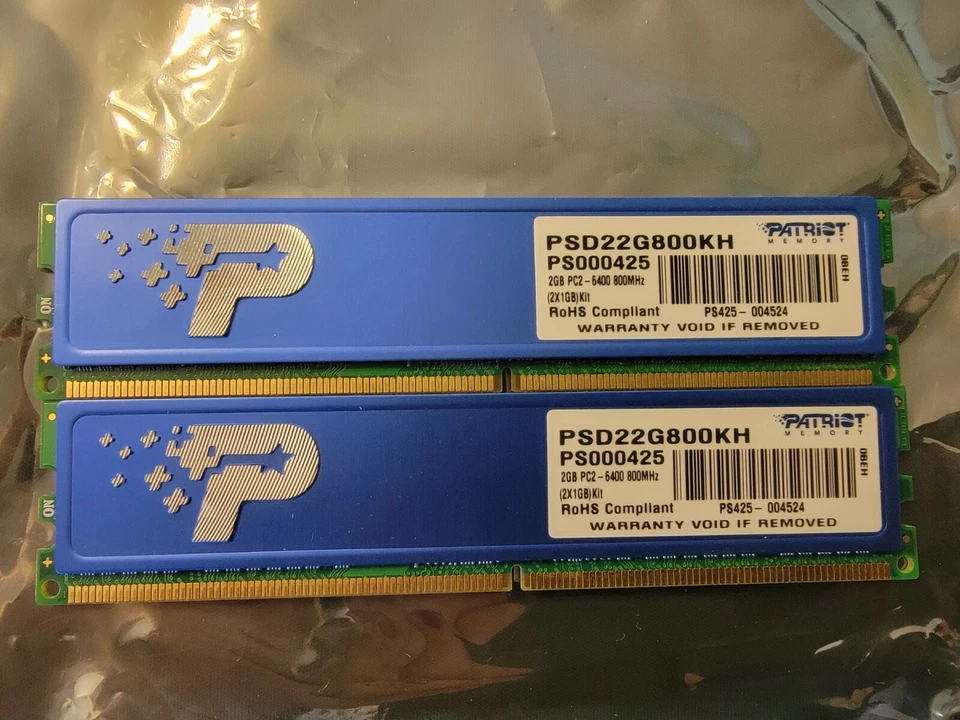Patriot PSD22G800KH DDR2 PC2-6400 2GB Kit (2 * 1GB) - Image 1 of 1