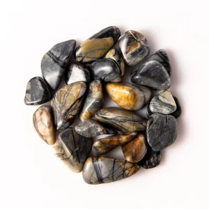 50g Tumbled Picasso Stone Jasper Gemstone Crystals 15-30 Stones Rock Specimens - Picture 1 of 4