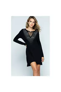 A Classy Little Black Dress with Showy Stone Detailing - Picture 1 of 7