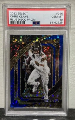 Chris Olave 2022 Select Blue Disco Suite Level /25 Rookie RC Psa 10 - Image 1 of 2