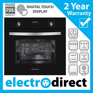 Brilcon Built-in Electric Oven 7 Function: Fan Forced, Grill, Roast, Bake + More - Picture 1 of 2
