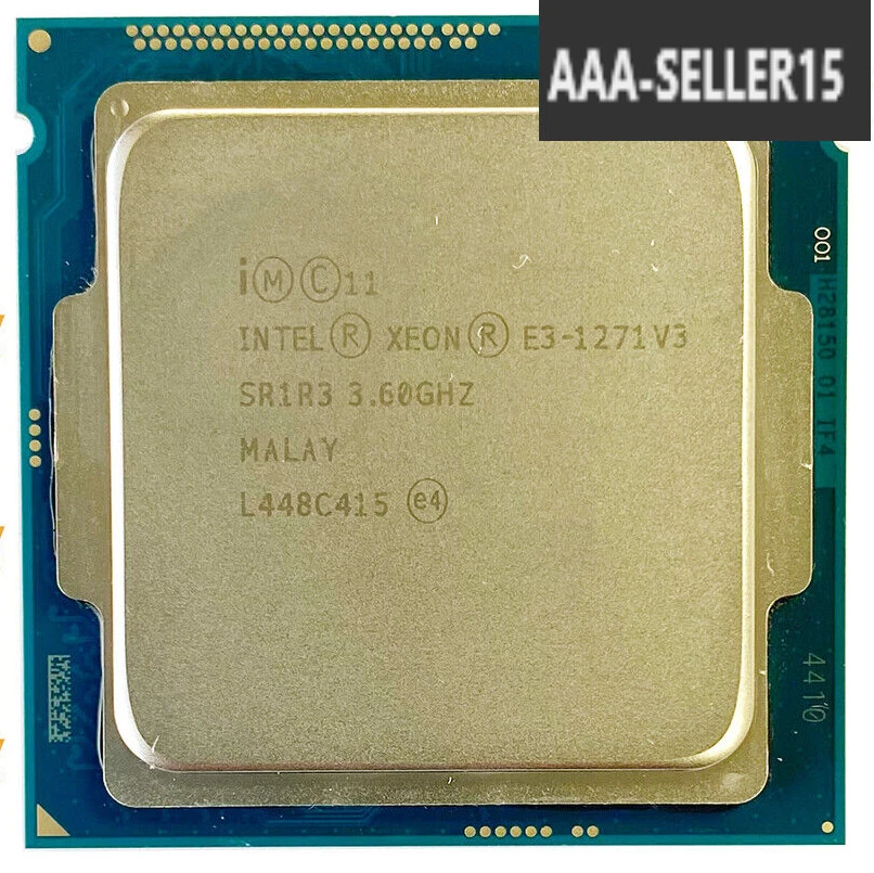 Intel Xeon E3-1271 V3 3.60GHz 8MB LGA 1150 SR1R3 Workstation Processor CPU 80W - Image 1 of 1