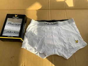 Lyle & Scott Men's Cotton Stretch 3 Pack Boxer Trunks -Small- white - Picture 1 of 4