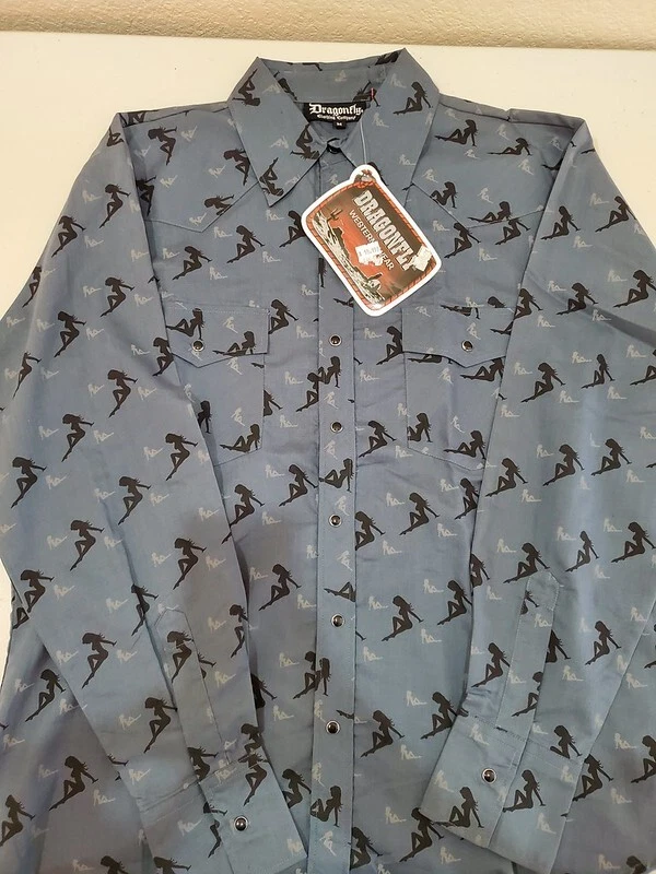 Camisa Western Libélula Vintage - M Foto 1 de 4