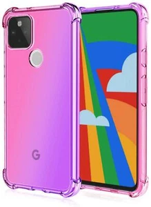 Pour Google Pixel 5 5G Étui Silicone Gel Antichoc Téléphone + Verre Trempé - Photo 1 sur 14