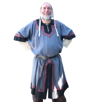 男式中世纪束腰外衣维京人、文艺复兴骑士、SCA Cosplay 和万圣节服装 — 第 1/2 张图片