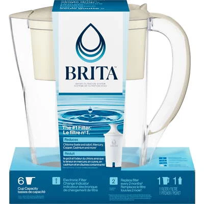 Jarra de filtro de agua Brita pequeña de 6 tazas roja Denali con 1 filtro estándar Brita Foto 1 de 4