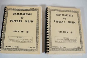 Encyclopedia Of Popular Music Section A and Section B. Softcover. - Picture 1 of 7