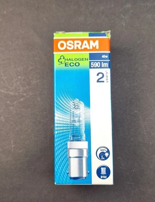 OSRAM 64491 Halogen Halolux Ceram B15d 40W dimmbar NEU OVP EEK:G (Spektrum A-G) - Bild 1 von 4