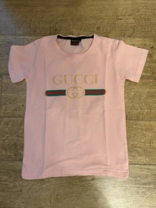 Gucci Girls T shirt - Pink Age 7-8 - Picture 1 of 1