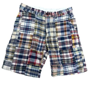Polo Ralph Lauren vintage anni 90 Madras plaid patchwork preppy 100% cotone taglia 31 - Foto 1 di 6
