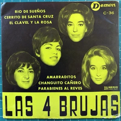 Las 4 Brujas 45 EP Chilean 1960s Female Folk / Latin Pop Foto 1 de 4