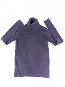 Pendleton maglione donna XS 100% lana merino dolcevita cosmic viola maglia - Foto 1 di 11