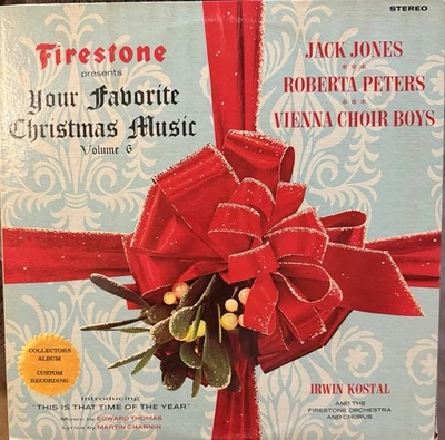 Firestone Your Favorite Christmas Music том 6 пластинка Jack Jones Vienna Choir для мальчиков - Изображение 1 из 2