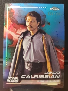 2024 Topps Chrome Star Wars Lando Calrissian Aqua Blue #106  126/150 - Picture 1 of 3