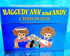 Raggedy Ann And Andy Crayon Box Bobbs- Merrill 1974 - Picture 1 of 8