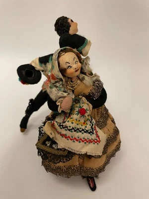 Vintage Dolls Roldan Klumpe Dancing Couple Sewn Together W/Tag - Image 1 of 4