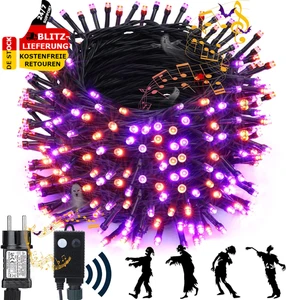 Halloween Deko Outdoor Mit Lichterkette Und Horror Sound, 25M 200LED Halloween - Bild 1 von 7