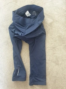Ladies Navy Size 12/14 Cycling 3/4 Padded Bike Ride 3/4 Leg Shorts - Picture 1 of 5