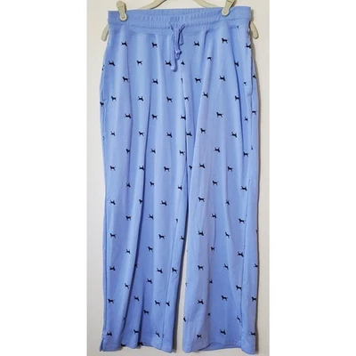 Pantalones deportivos The Black Dog para mujer M playa recortados al tobillo algodón azul cielo bolsillos Foto 1 de 4