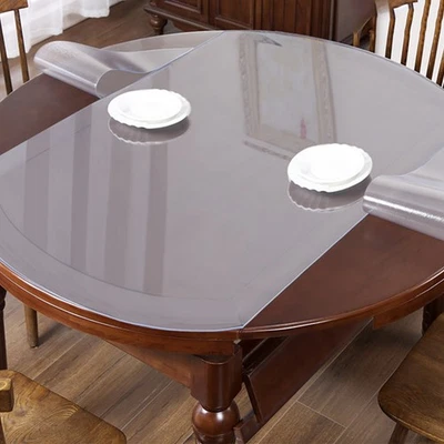 Round Clear Table Protector Dining Room Thick 2.0mm Transparent PVC Table Cloth - Image 1 of 4