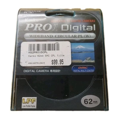 Camera Filter Wideband Kenko Pro 1 Digital à Large Bande Circulaire Pl (W) 62 MM - Image 1 of 4