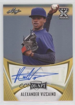 2021 Leaf Draft Base Auto Gold Alexander Vizcaino #BA-AV2 Auto - Image 1 of 2