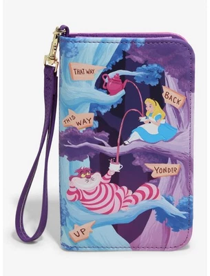 Cartera Loungefly Disney Alicia en el País de las Maravillas Cheshire Cat Tech (NUEVA) Foto 1 de 3