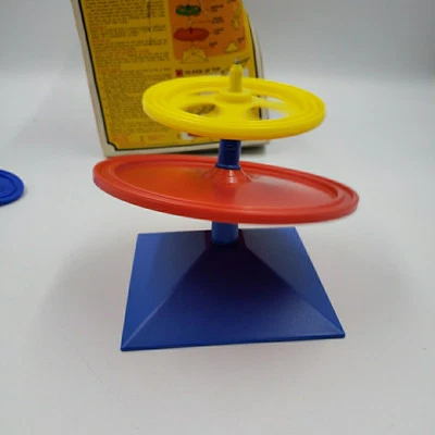 Vintage 1971 Ideal Board Game Toy TOP THE TOP Stack the Spinning Tops Game RARE - Image 1 of 4