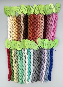 Lot of 38 Vineyard 100% Silk Classic Threads Skeins Various Colors Needlepoint - Picture 1 of 5