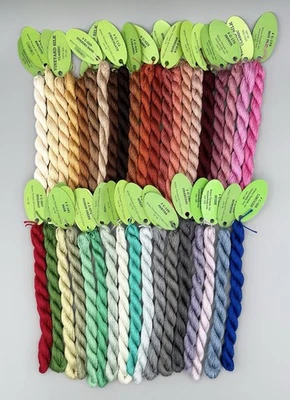 Lot of 38 Vineyard 100% Silk Classic Threads Skeins Various Colors Needlepoint - Image 1 of 4