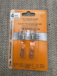 Paradise 12V Wedge Base Replacement Bulbs, GL22644K4, 4 Watt - Picture 1 of 2