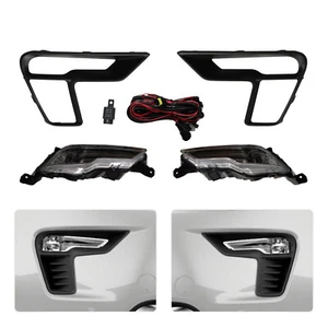 LED Clear Fog Lights Kit For 2018-2019 Ford Explorer Front Fog Lamp Left + Right - Foto 1 di 20