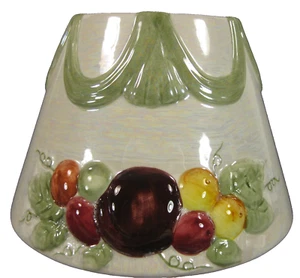 Yankee Candle Medium/Large Jar Shade Fruits Plum Iridescent Green Swag - Picture 1 of 6